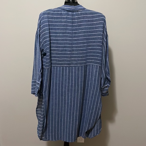 Anthropologie Akemi + Kim Strada Striped Shimmer Tunic - NWOT - Picture 8 of 9